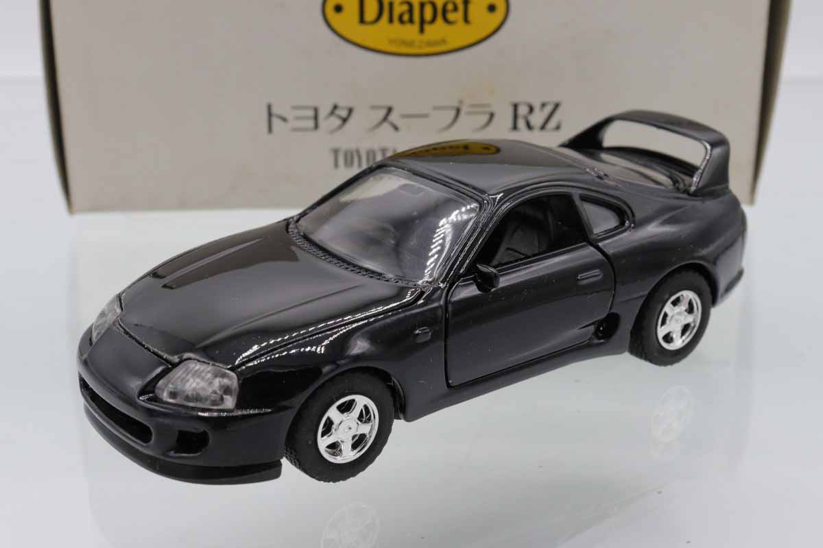 トヨタ スープラ ミニカー マットブラック 1:36 ミニカーショップ ケンボックス ダイヤペット☆SV-39☆トヨタ