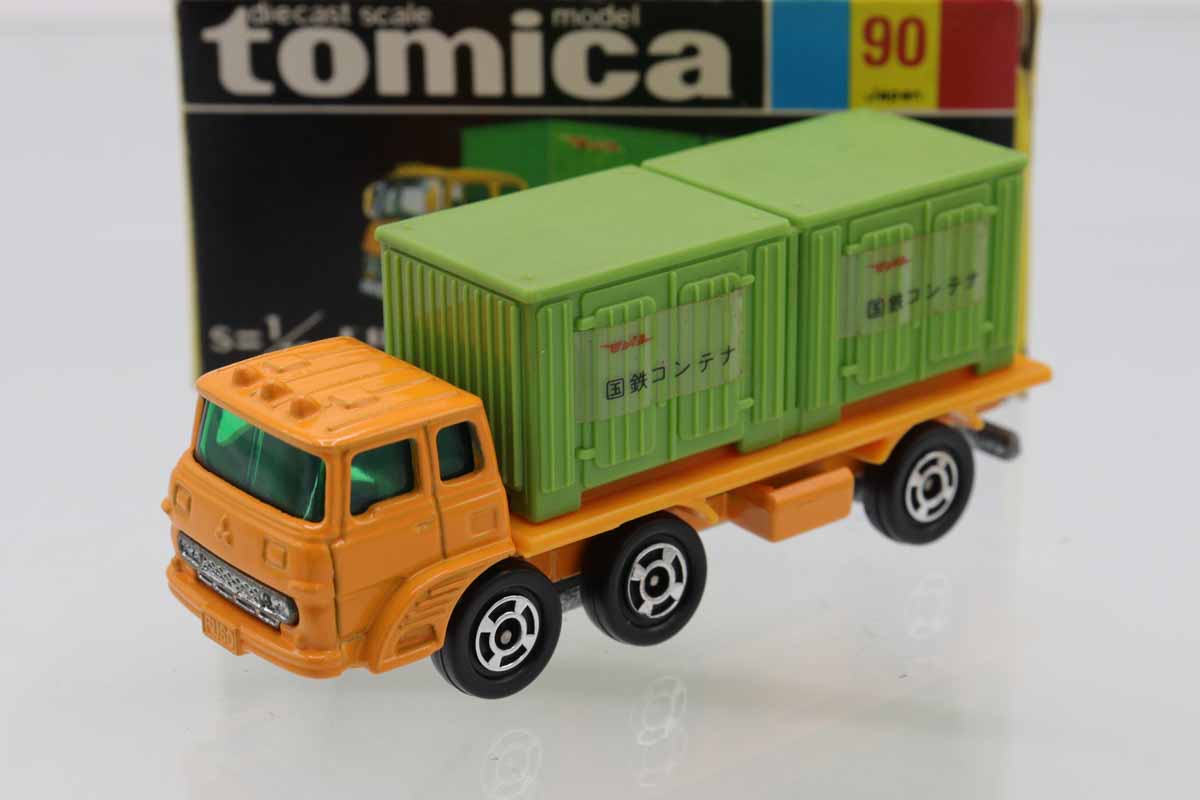 トミカ黒箱24ふそうコンテナ運搬車 ミニカーショップ ケンボックス トミカ 黒箱☆24-3-5☆三菱