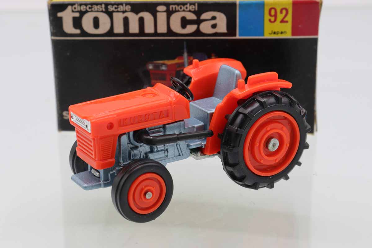 (3507)トミカ 黒箱 日本製 クボタ トラクター ミニカーショップ ケンボックス トミカ 黒箱☆92☆クボタ