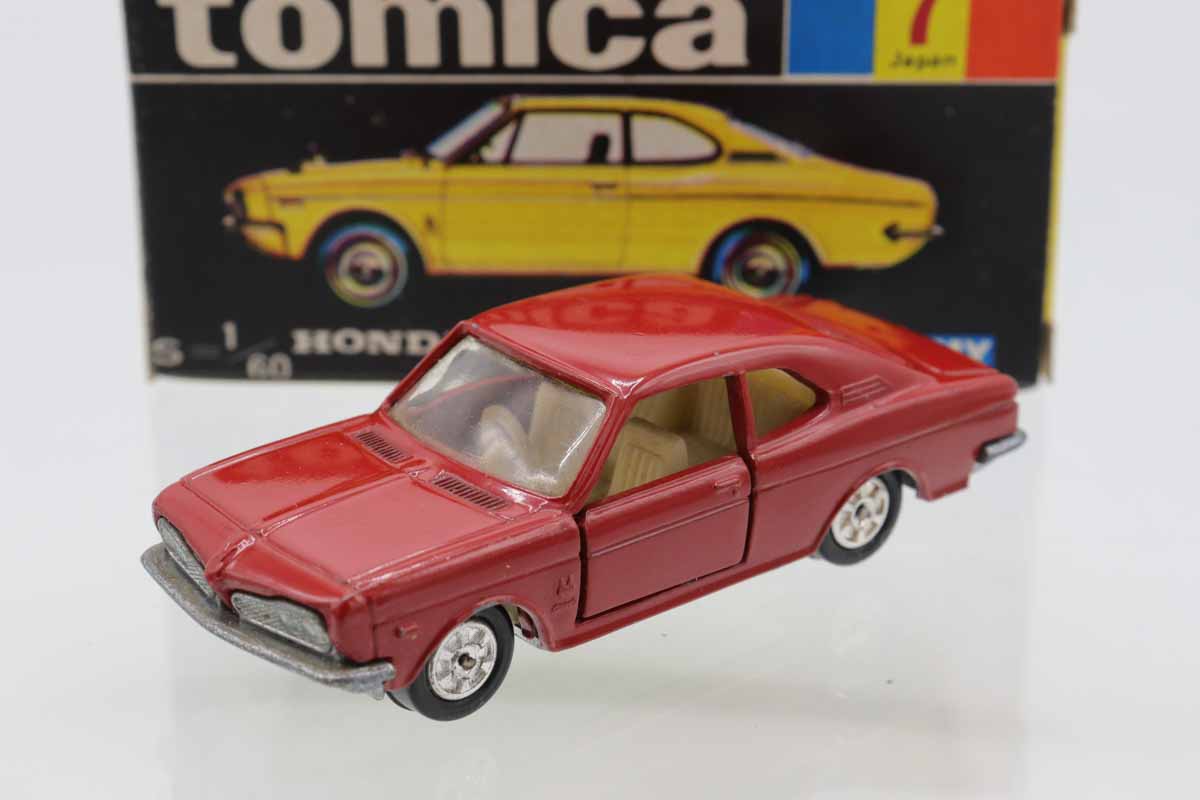 【1Sホイール】黒箱トミカ／ホンダクーペ９／本田技研 ミニカーショップ ケンボックス トミカ 黒箱☆7☆ホンダ1300