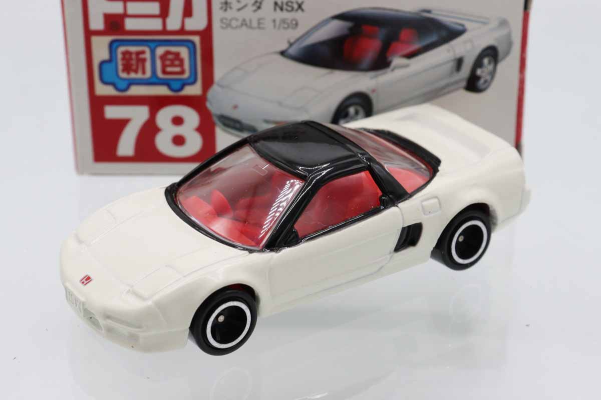 ミニカーショップ ケンボックス トミカ 赤箱☆78☆ホンダNSX(白