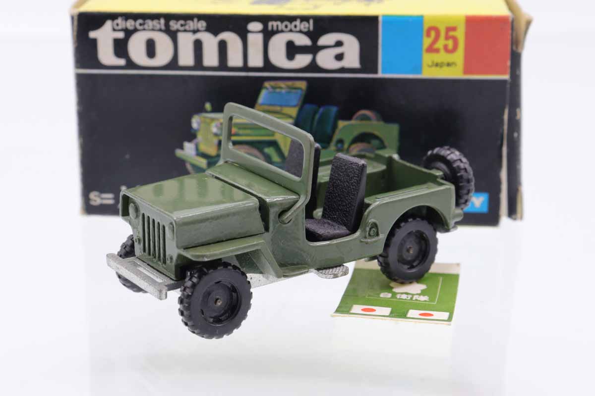 ミニカーショップ ケンボックス トミカ 黒箱☆25☆トヨタジープ J3R