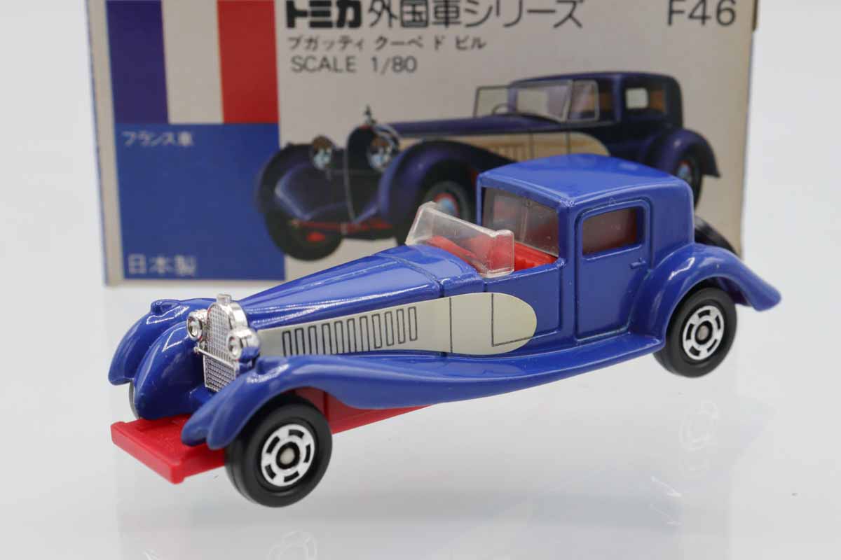 ミニカーショップ ケンボックス トミカ 青箱☆F46☆ブガッティクーペ