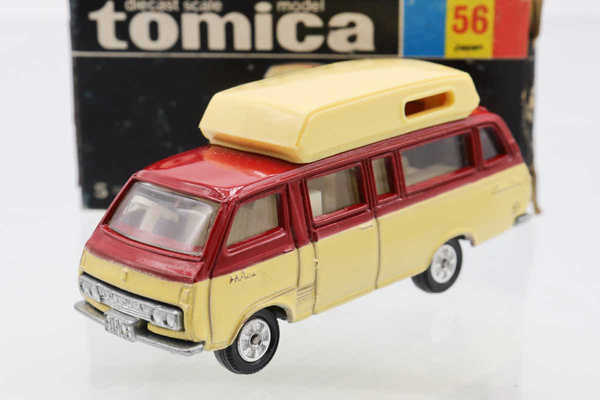 美品❗日本製トミカ黒箱ハイエースコミューターキャンピングカー色指定箱 ミニカーショップ ケンボックス トミカ 黒箱☆56☆トヨタハイエース