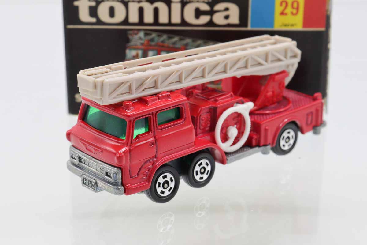トミカ　消防車 ミニカーショップ ケンボックス トミカ 黒箱☆29☆日野ハシゴ