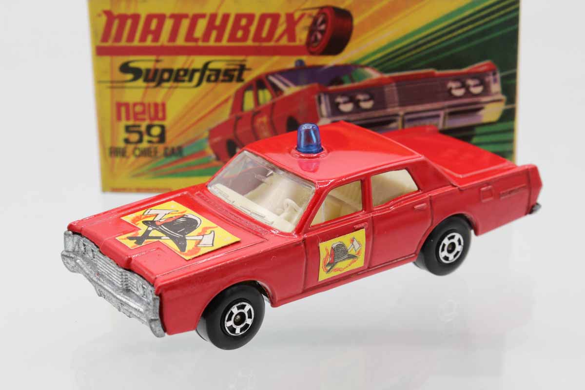 ミニカー　マッチボックス　ファイヤーチーフカー ミニカーショップ ケンボックス マッチボックス☆59☆FIRE CHIEF