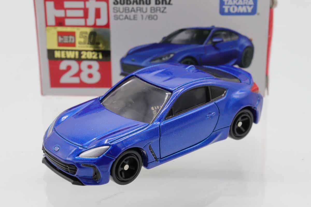 ミニカーショップ ケンボックス トミカ 赤箱☆28☆スバルBRZ(青