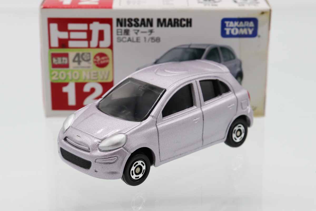 ミニカーショップ ケンボックス トミカ 赤箱☆12☆日産マーチ