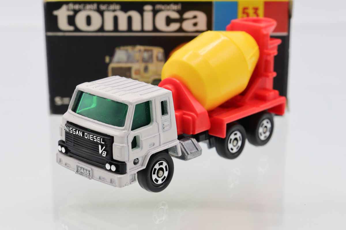 トミカ　黒箱　53 ニッサンディーゼル　ミキサー車 ミニカーショップ ケンボックス トミカ 黒箱☆53☆日産ディーゼル