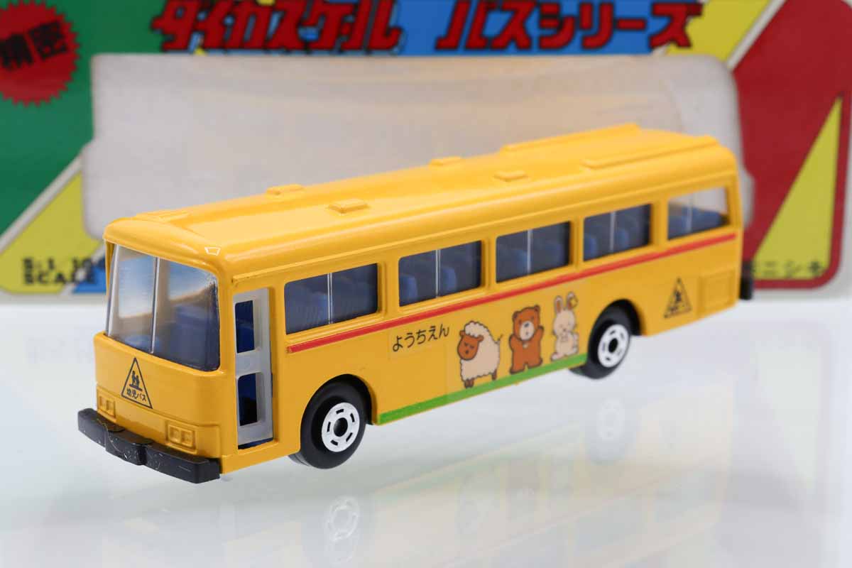 レア　ミニカー　バス　ダイカスケール　ニシキ ミニカーショップ ケンボックス ニシキ☆160☆幼稚園バス ※ダイカ