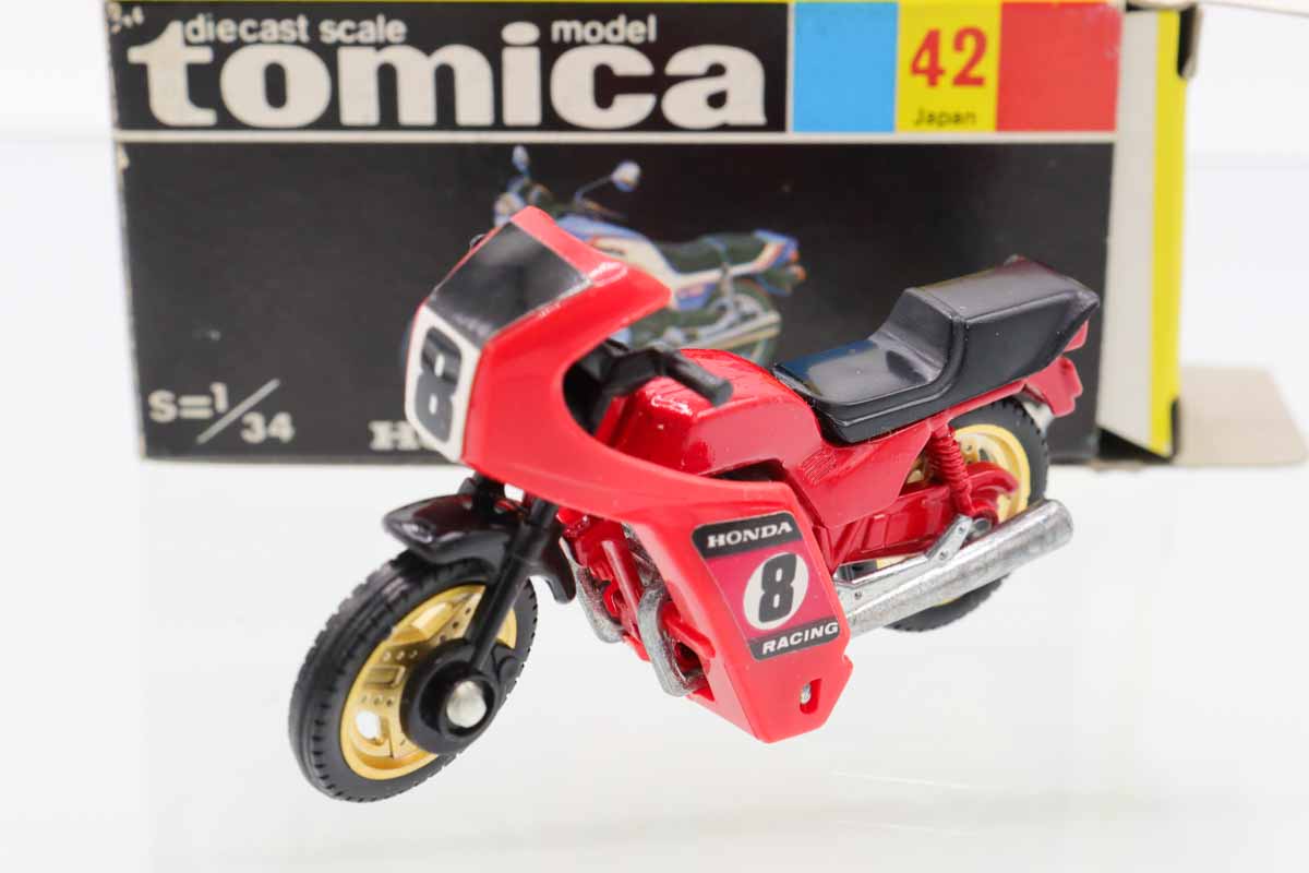 ミニカーショップ ケンボックス トミカ 黒箱☆42☆ホンダCB750F(赤