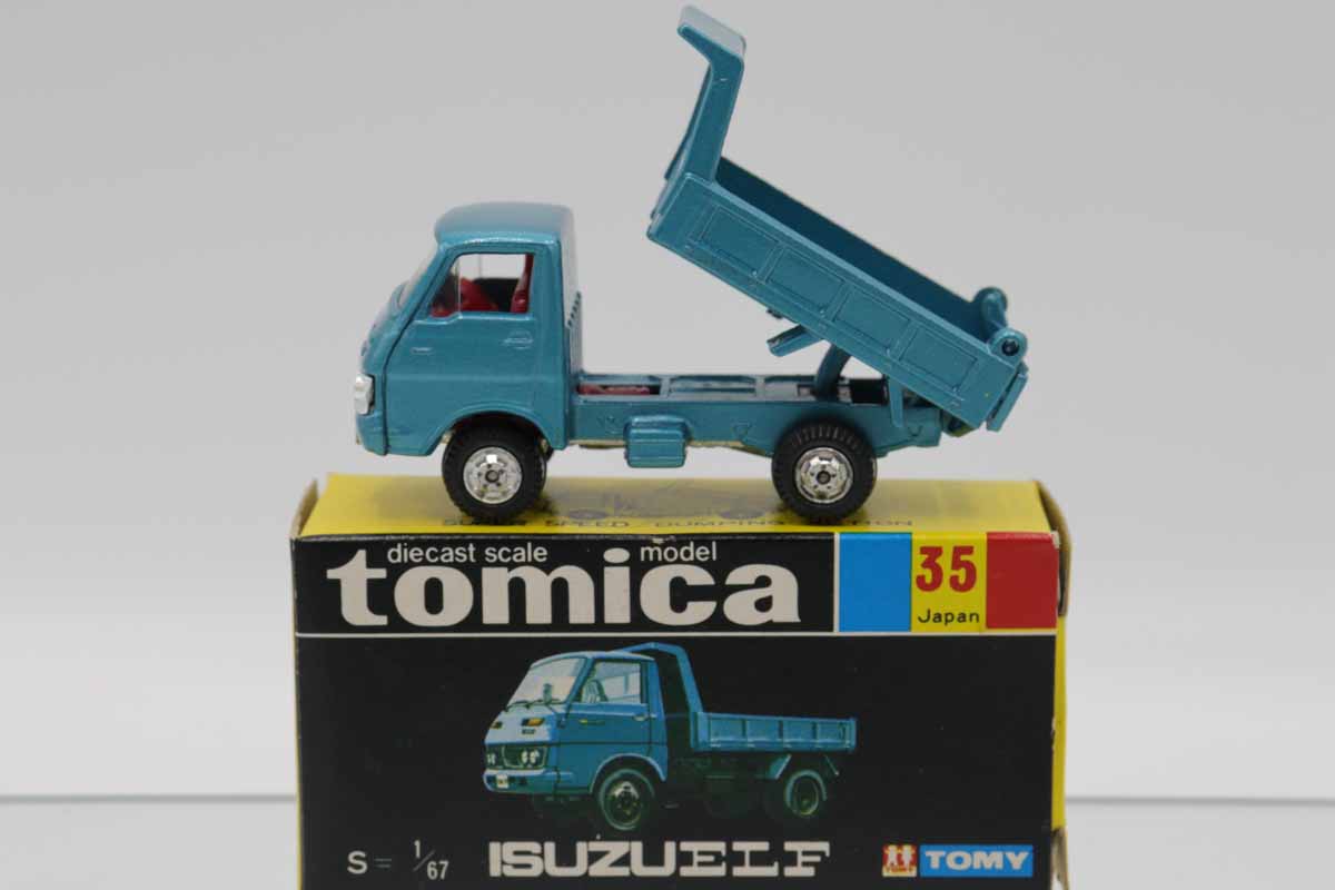 ミニカーショップ ケンボックス トミカ 黒箱☆35☆いすゞエルフ ダンプ