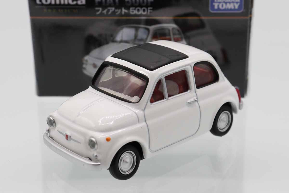 ミニカーショップ ケンボックス トミカプレミアムフィアット500F(白
