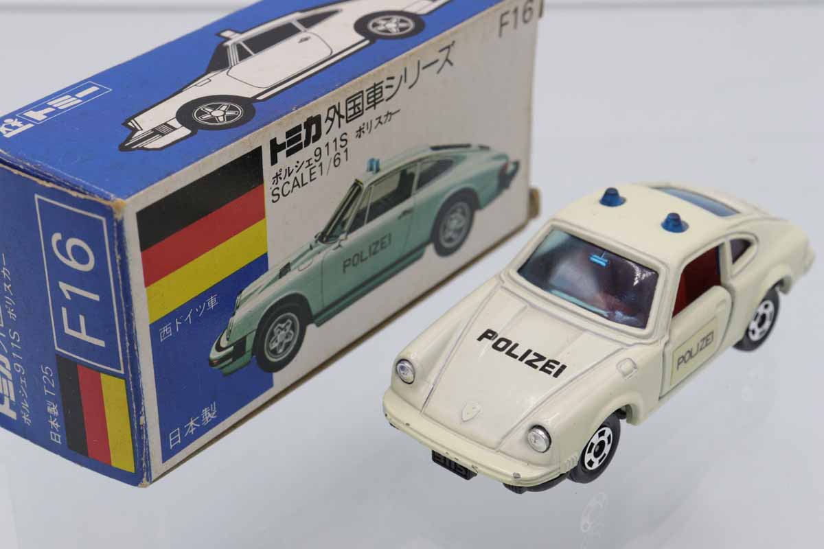 ミニカーショップ ケンボックス トミカ 青箱☆F16☆ポルシェ911S