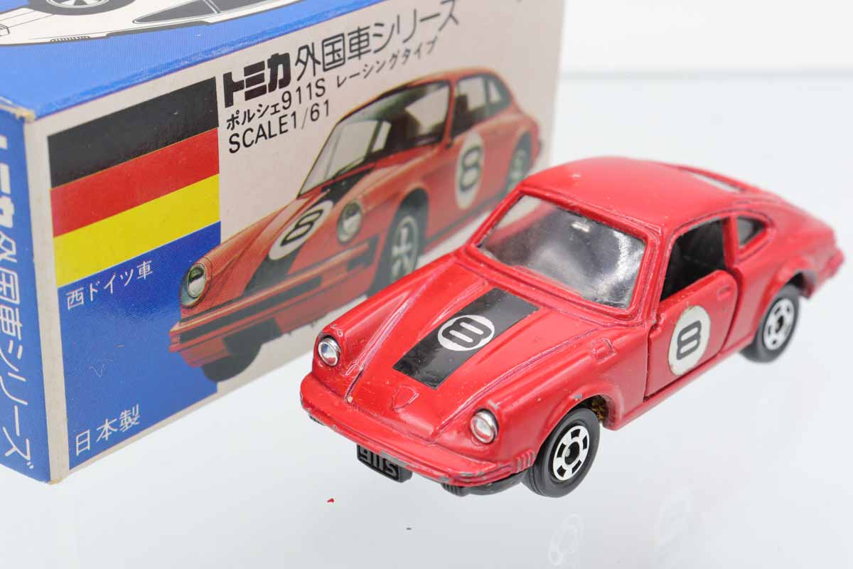 ミニカーショップ ケンボックス トミカ 青箱☆F16☆ポルシェ911S