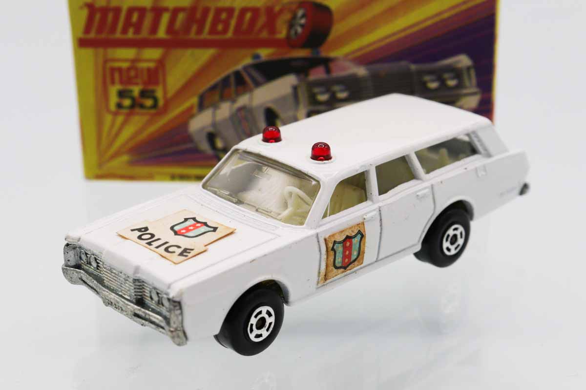 マッチボックスSUBARUPOLICE ミニカーショップ ケンボックス マッチボックス☆55☆MERCURY POLICE