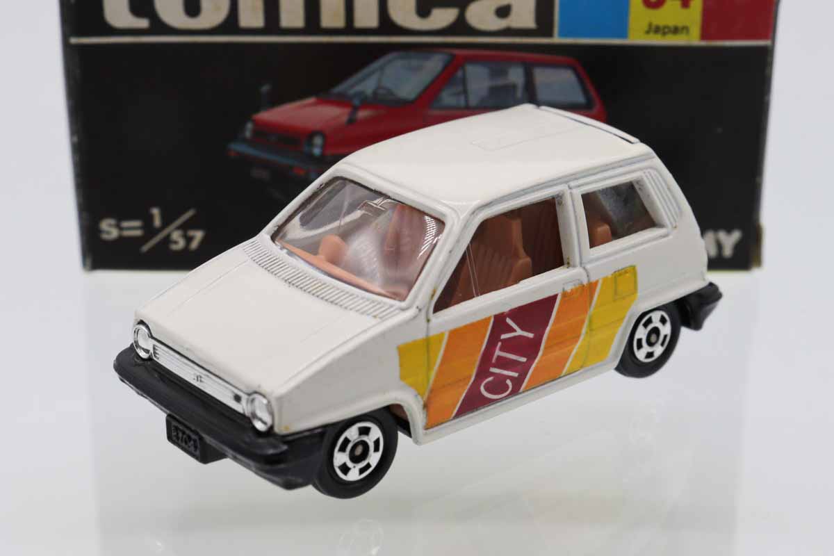 ミニカーショップ ケンボックス トミカ 黒箱☆54☆ホンダシティ(白