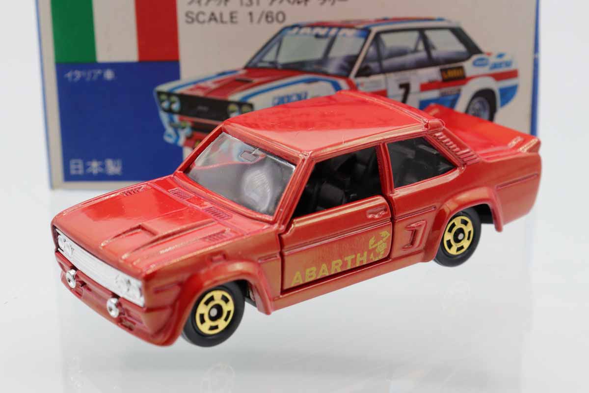 TOMICA ￼トミカ FIAT 131 ￼￼アバルト ラリー 青箱 3個パック ミニカーショップ ケンボックス トミカ 青箱☆F11☆フィアット131