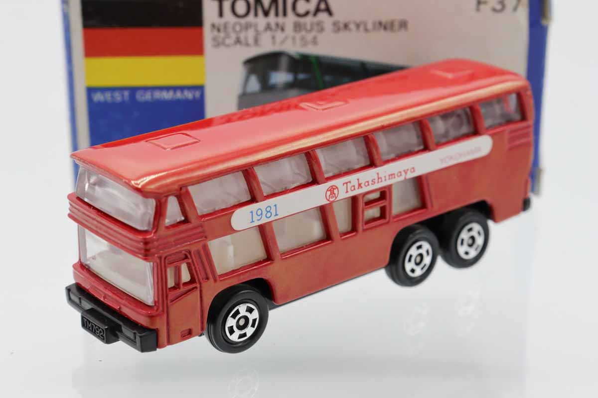 (3892)トミカ 青箱 日本製 ネオプラン バス スカイライナー 高島屋 ミニカーショップ ケンボックス トミカ 青箱☆F37☆ネオプランバス