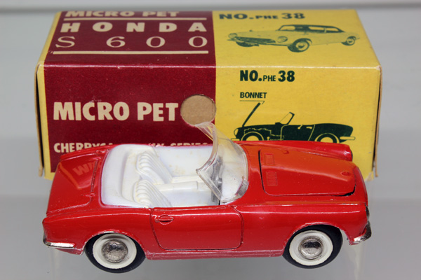 大盛屋 PHE-38ホンダS600スポーツ ミクロペット 1964年発売ミニカー