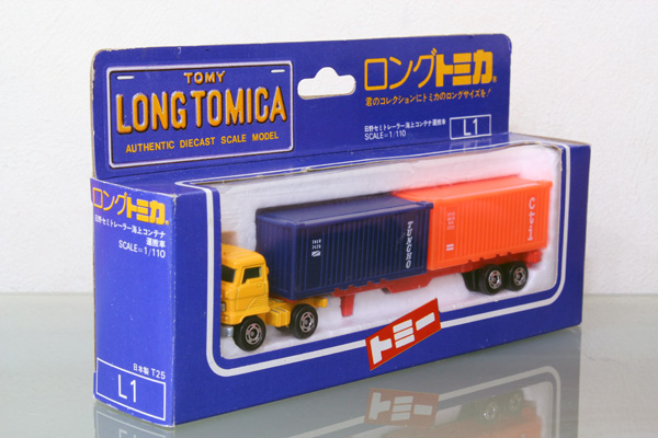 ロングトミカ L1 日野セミトレーラー 海上コンテナ運搬車 ミニカーショップ ケンボックス ロングトミカ☆L1☆日野セミトレーラー