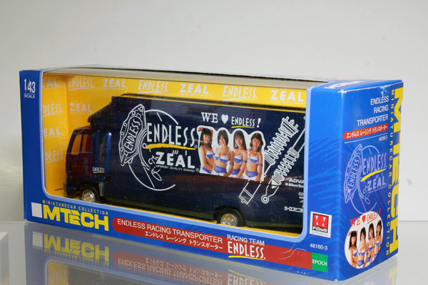 □エムテック 1/43 エンドレス レーシング トランスポーター 日野