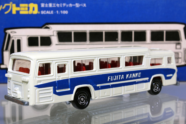 ミニカーショップ ケンボックス ロングトミカ L4 富士重工セミデッカー型バス 藤田観光 Minicar Shop Kenbox Tomica
