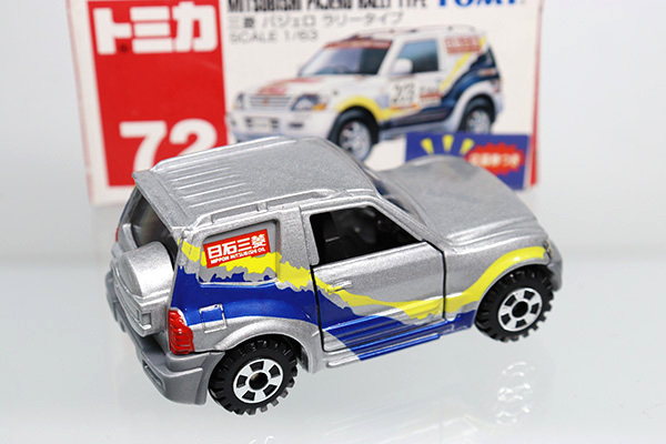 ミニカーショップ ケンボックス トミカ 赤箱 72 三菱パジェロラリータイプ 新車シール Tomy青ロゴminicar Shop Kenbox Tomica