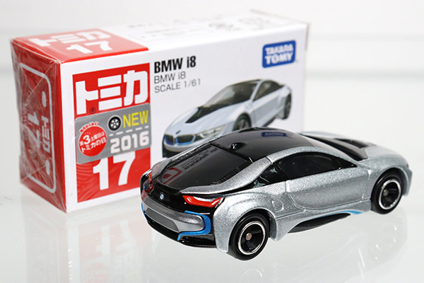 ミニカーショップ ケンボックス トミカ 赤箱 17 Bmwi8 St16 16年新車シール Takaratomyロゴminicar Shop Kenbox Tomica