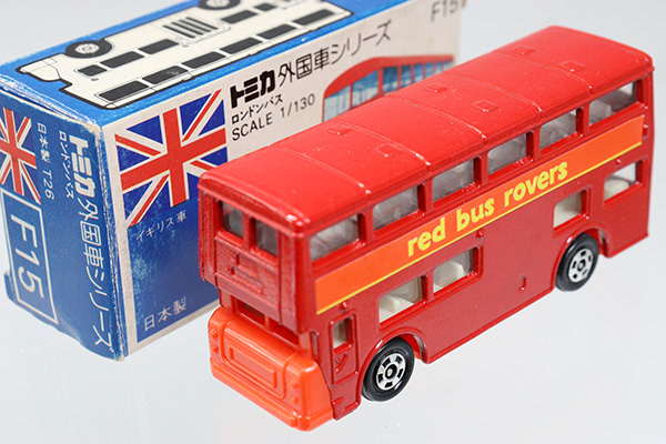 ミニカーショップ ケンボックス トミカ 青箱☆F15☆ロンドンバス(red 