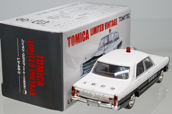 ミニカーショップ ケンボックス トミカリミテッドヴィンテージ 48a 日産グロリアパトカー 大阪府警 トミカショップ特注 撮影の為に開封 現状渡しminicar Shop Kenbox Tomica