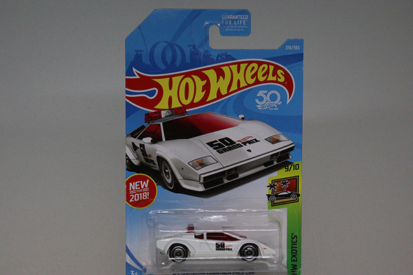 ミニカーショップ ケンボックス ホットホイール ランボルギーニカウンタックペースカー 白 英語表記台紙 ヨレ有 現状渡しminicar Shop Kenbox Tomica