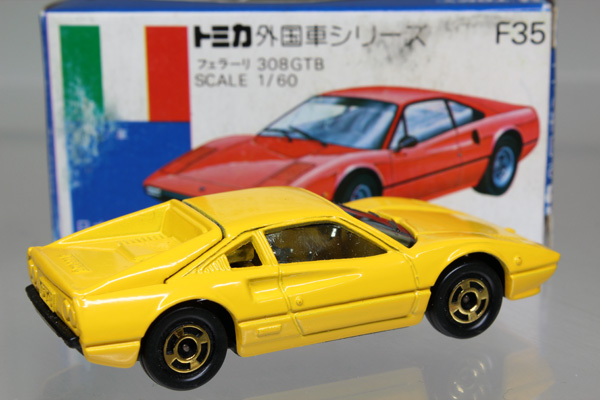 ミニカーショップ ケンボックス トミカ 青箱☆F35☆フェラーリ308GTB 