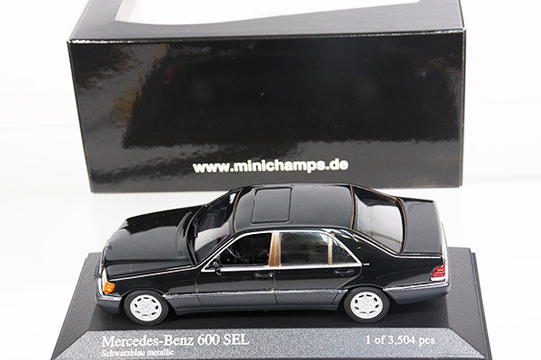 貴重 Mercedes-Benz 600SEL 1991 Black met. 1/+apple-en.jp