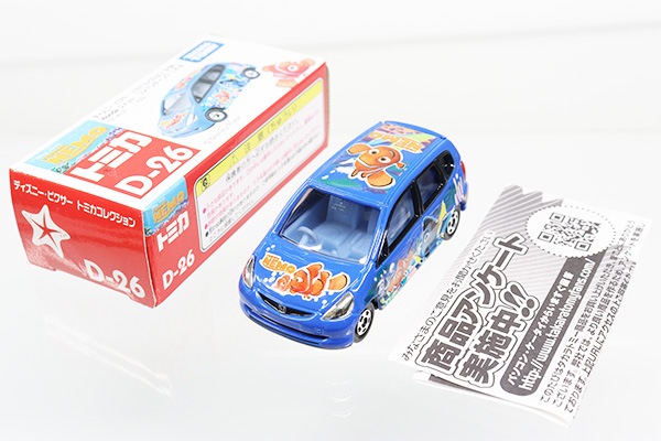 ミニカーショップ ケンボックス ディズニートミカ D 26 ホンダフィット ファンディングニモr Tomy青ロゴ 買取品 開封済み 現状渡し アンケート付minicar Shop Kenbox Tomica