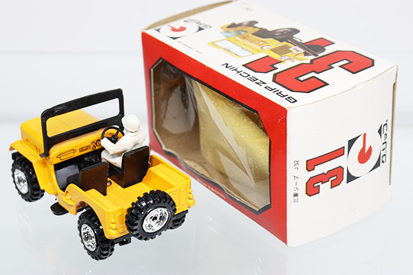レア！　美品　1/43 旧車　日本製　ミニカー　三菱　ジープ　J52 箱あり ミニカーショップ ケンボックス 永大グリップ☆31☆三菱ジープ J52