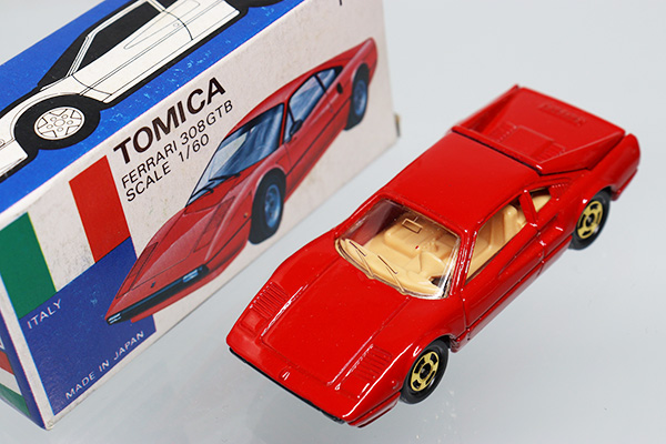 青箱 輸出トミカ F35-1-7 フェラーリ308GTB 一般輸出 日本製 ミニカーショップ ケンボックス トミカ 青箱☆F35☆フェラーリ