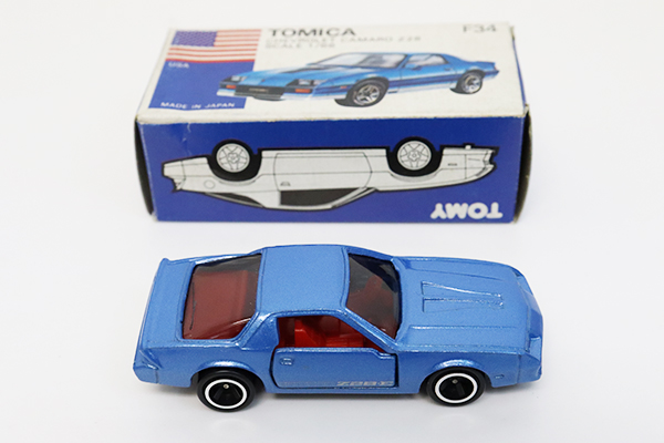 〈トミカ〉青箱 F34 シボレー カマロ Z28 (日本製) ミニカーショップ ケンボックス トミカ 青箱☆F34-2-1☆シボレー