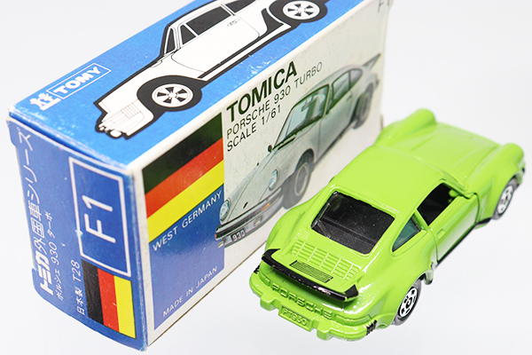 レア　トミカ青箱　外国車シリーズ　ポルシェ　930　ターボ ミニカーショップ ケンボックス トミカ 青箱☆F1-2-7☆ポルシェ