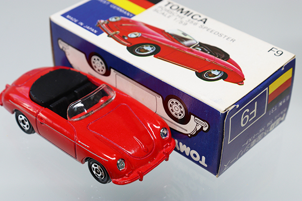 トミカ青箱外国車シリーズF9ポルシェ356スピードスター ミニカーショップ ケンボックス トミカ 青箱☆F9-3-22☆ポルシェ