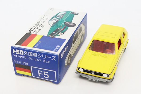 トミカ　フォルクスワーゲン　ゴルフ GLE 青箱F5 開封 青箱トミカ F5 フォルクスワーゲン ゴルフ GLE を買取