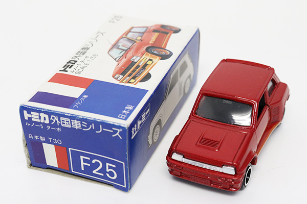 ミニカーショップ ケンボックス トミカ 青箱☆F25☆ルノー5 ターボ(赤