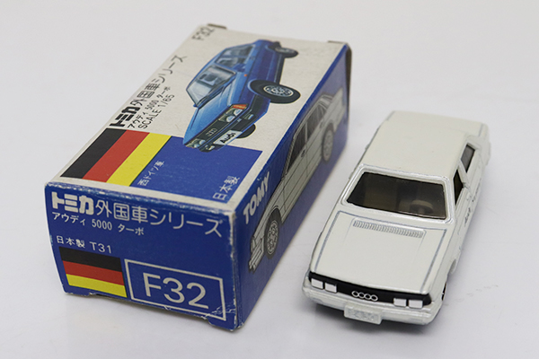 トミカ 青箱 No.F32 アウディ 5000 ターボ 日本製 - メルカリ