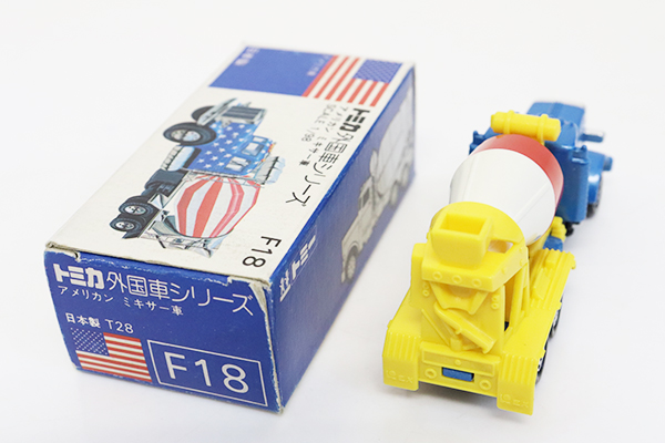 トミカ青箱F18アメリカンミキサー車(日本製) ミニカーショップ ケンボックス トミカ 青箱☆F18☆アメリカン