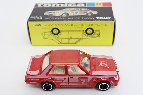 ミニカーショップ ケンボックス トミカ 黒箱☆38☆ランサー ターボ(赤