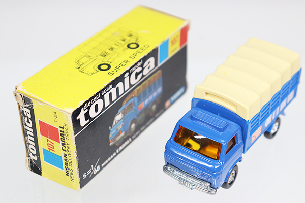 ミニカーショップ ケンボックス トミカ 黒箱☆107-1☆日産キャブ