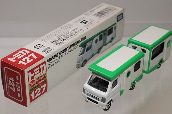 トミカ ミニカー バンショップ 127 新車 2008 美品 タカラトミー