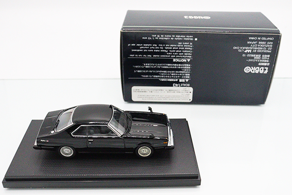 エブロ 日産 スカイラインGT-E 1980 ミニカー 1/43 ブラック 旧車 ミニカーショップ ケンボックス エブロ☆756☆日産スカイライン