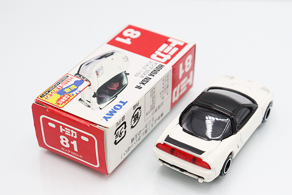 ミニカーショップ ケンボックス トミカ 赤箱☆81☆ホンダNSX-R (黒/白