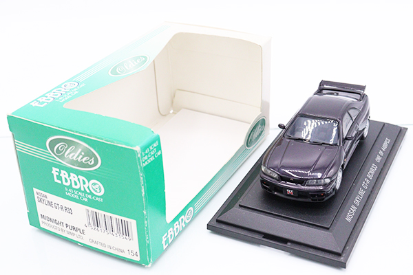 エブロ。1/43日産スカイラインGTR.BNR。 エブロP4 1/43 日産 スカイライン GT-R R34 JGTC 2003 テスト